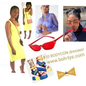 Yellow Bodycon Dress